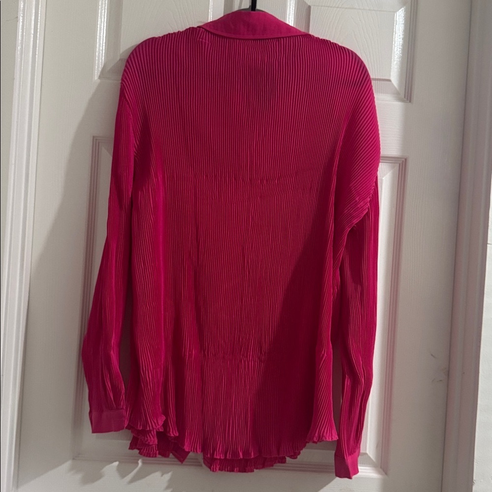 Women's Pink Button-Up Blouse petty little thing size 10 oversized - Picture 9 of 9